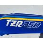 1KT 2MA Yamaha TZR250 seat panel blue Gauloises left