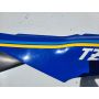 1KT 2MA Yamaha TZR250 seat panel blue Gauloises left