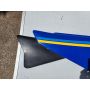 1KT 2MA Yamaha TZR250 seat panel blue Gauloises left