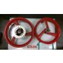 1RK Yamaha TZ250 front & rear wheels with disc & sprocket 1986