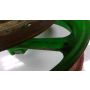 2KM Yamaha TZ250 front wheel & disc - green 3 x 17