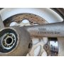 2XT Yamaha TZR250 front wheel & disc F44 2.75 x 17 silver