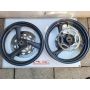 2XT Yamaha TZR250 front & rear wheel discs carrier F44 R57 black