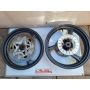 2XT Yamaha TZR250 front & rear wheel discs carrier F44 R57 black