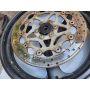 2XT Yamaha TZR250 front & rear wheel discs carrier F44 R57 black