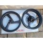 2XT Yamaha TZR250 front & rear wheel carrier F44 R57 black