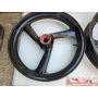 2XT Yamaha TZR250 front & rear wheel F44 R57 black red