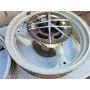 2XT Yamaha TZR250 front & rear wheel disc carrier F44 R57 white