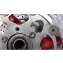 3LC Yamaha TZ250W front wheel & discs 3.5 x 17 inch red 1989