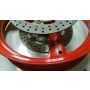 3LC Yamaha TZ250W front wheel & discs 3.5 x 17 inch red 1989