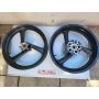 3XV Yamaha TZR250 wheels front & rear 3x17 4.5x17 disc #1