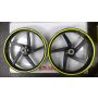 4JT Yamaha TZ125 wheels front & rear 5 spoke Marchesini
