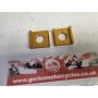VJ23 Suzuki RGV250 swingarm chain adjuster plates - gold