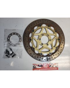 2KM Yamaha TZ250 front brake disc spacer and bolts 320 mm