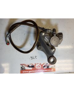3LC Yamaha TZ250 rear brake caliper mounting bracket hose
