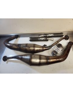 3XV Yamaha TZR250 Ox Jackal Super Series exhausts lacquered carbon #7