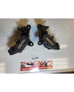 4DP Yamaha TZ250 front brake calipers - blue