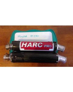 NX5 NXA Honda RS250 Harc Pro carbon end cans 