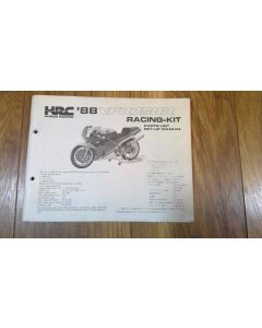 RC30 Honda VFR750R HRC race kit manual 1988